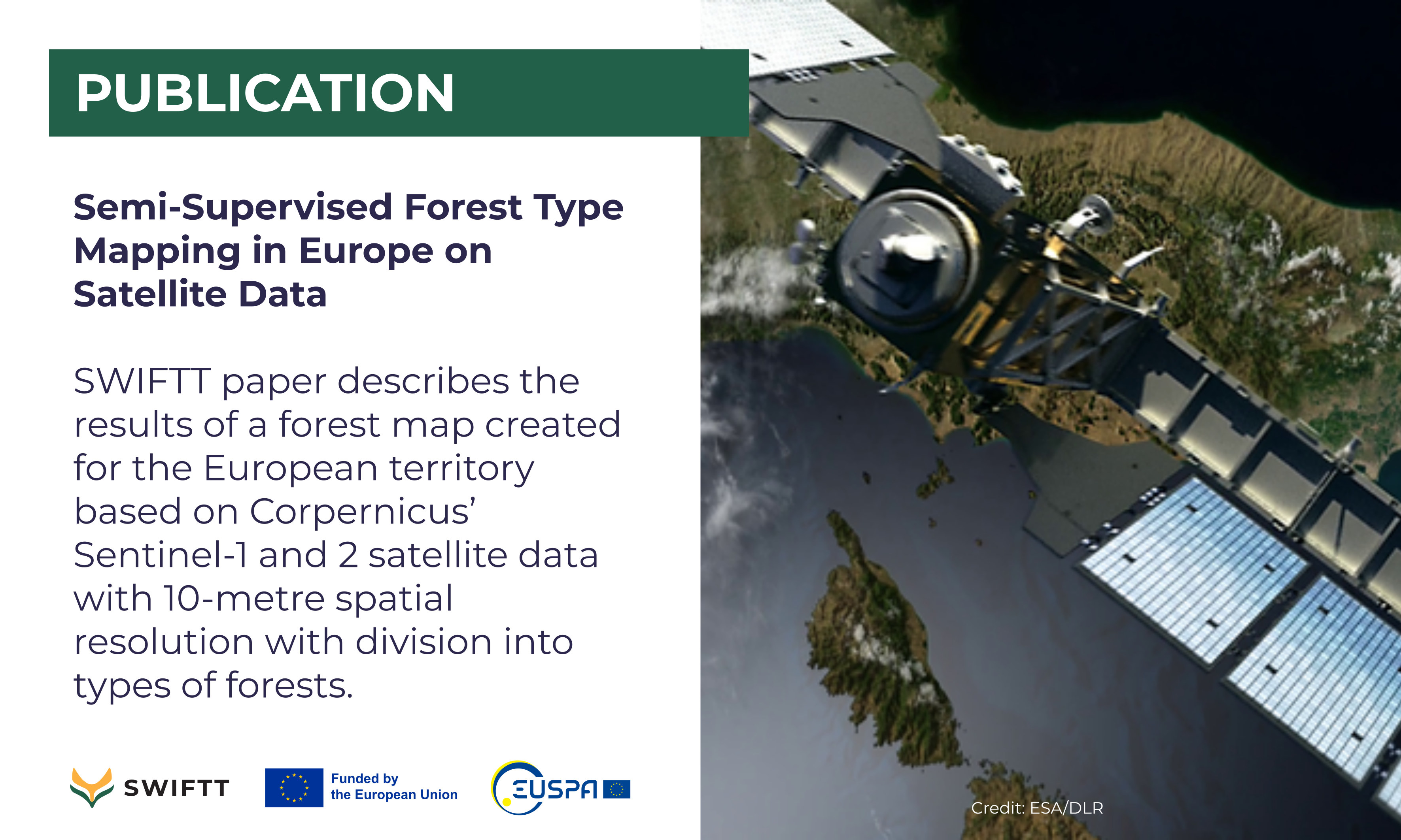 Publication: Semi-Supervised Forest Type Mapping in Europe on Satellite Data