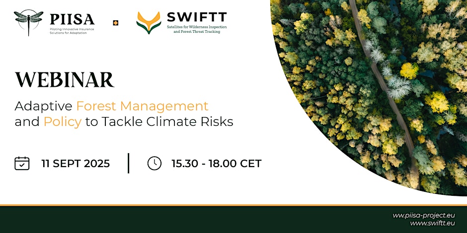 Webinar - Adaptive Forest Management and Policy to Tackle Climate Risks